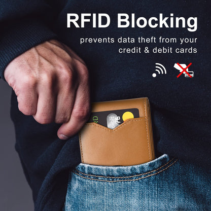 🔥Gorąca letnia wyprzedaż - męski wąski portfel z blokadą RFID