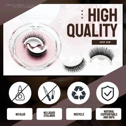 💧 Wodoodporne, samoprzylepne sztuczne rzęsy – trzymają się cały dzień, bez kleju i bez zmartwień! 👁️✨