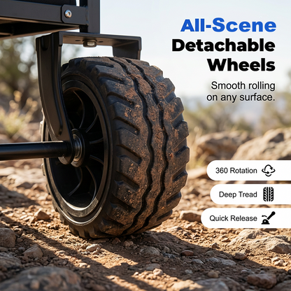 🛒 50% OFF NOW! 🚜 Heavy Duty Collapsible Wagon Cart – All-Terrain Wheels, 130L Capacity, 1-Second Fold – Perfect for Camping, Groceries & Beach ✨