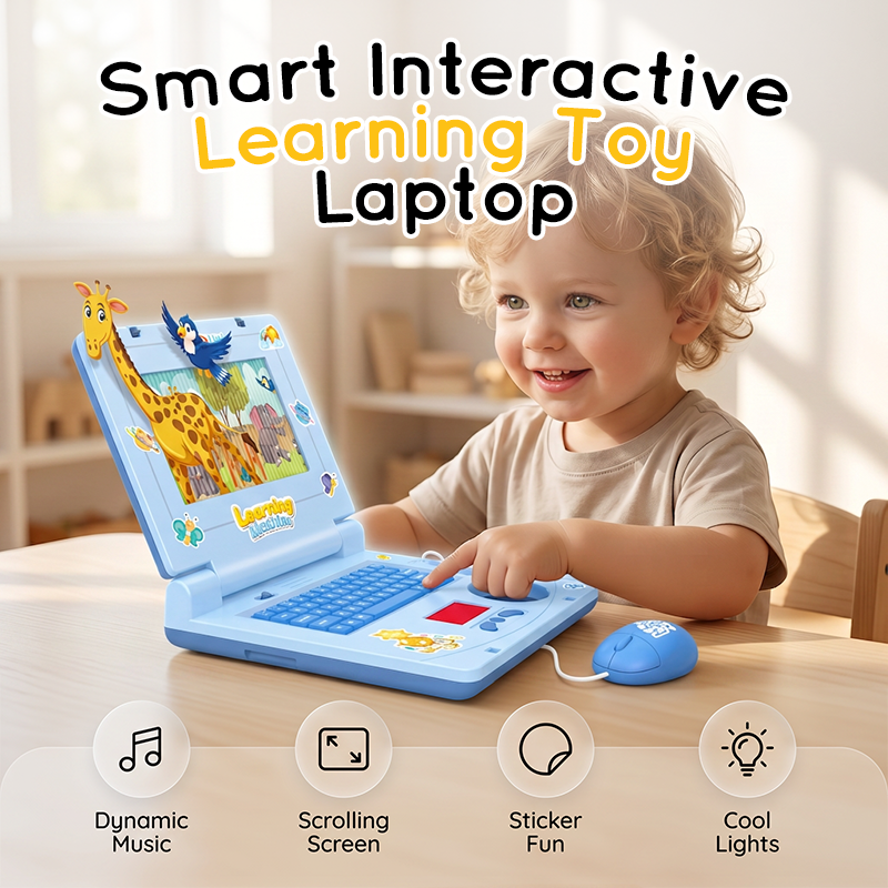 💻 Interaktywny laptop zabawka – 50% ZNIŻKI! OFERTA LIMITOWANA! Światła, dźwięki i edukacyjne gry – rozwija kreatywność i zdolności manualne przez zabawę. Idealny dla małych odkrywców, bezpieczny i przyjazny dla dzieci. Nauka i zabawa w jednym! 🎵🧸✨