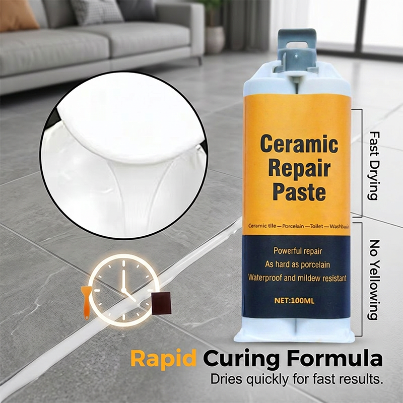 🔥Kup 2, a 3. otrzymasz gratis🎁Dwuskładnikowa pasta do naprawy płytek ceramicznych