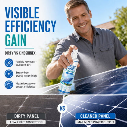 🛒 Teraz 50% taniej! ☀️ Zaawansowany spray do czyszczenia paneli słonecznych – Skutecznie usuwa zabrudzenia i zwiększa uzysk energii – Łatwy w użyciu produkt do stosowania na zewnątrz 💧