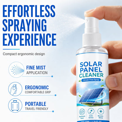 🛒 Teraz 50% taniej! ☀️ Zaawansowany spray do czyszczenia paneli słonecznych – Skutecznie usuwa zabrudzenia i zwiększa uzysk energii – Łatwy w użyciu produkt do stosowania na zewnątrz 💧