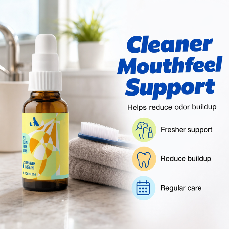 Spray odświeżający oddech zwierząt domowych