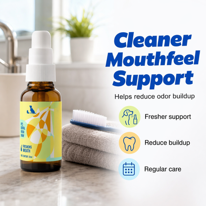 Spray odświeżający oddech zwierząt domowych