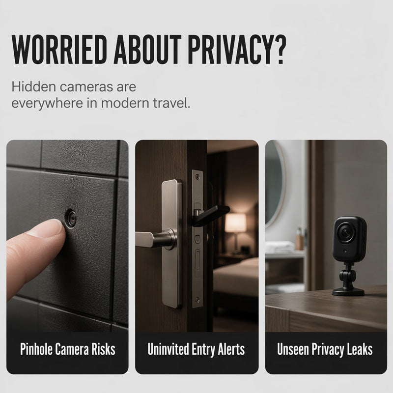 Inteligentny wykrywacz kamer na podczerwień z latarką LED