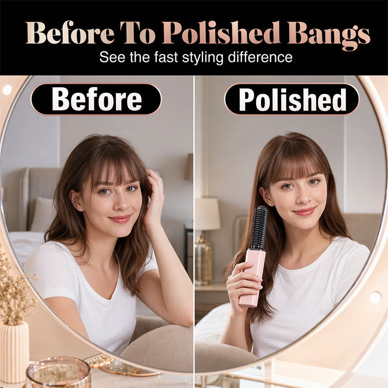 💇‍♀️ Podgrzewany grzebień do grzywki – 50% ZNIŻKI! OFERTA LIMITOWANA!🔥💖Idealny do stylizacji grzywki, prostowania i podnoszenia u nasady-Kompaktowy, łatwy w użyciu i gotowy w kilka sekund. Piękna fryzura zawsze pod ręką! ✨