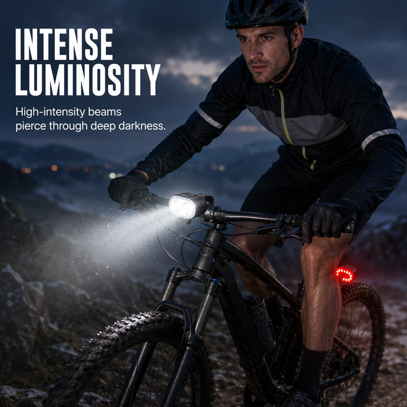 🎁Nowości na 2026 rok – 50% taniej💥Zestaw ładowalnych lampek rowerowych 🚲 Oświetl drogę i bezpiecznie wróć do domu – bez baterii i zbędnych kłopotów ✨