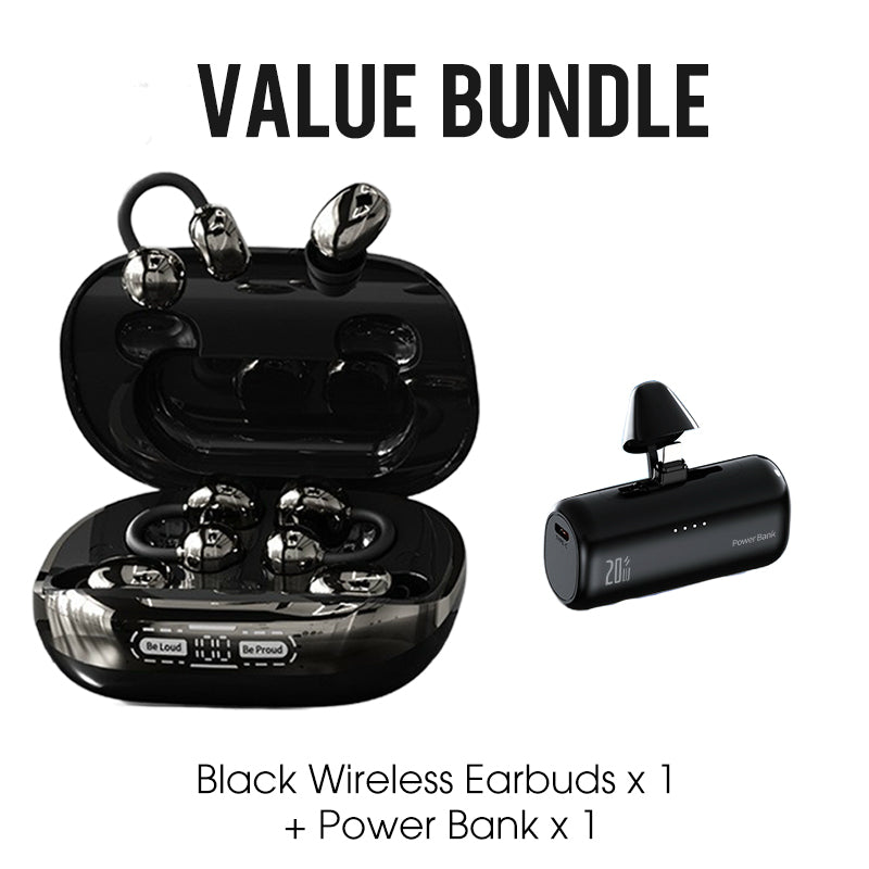 📢📢50% taniej!! ⏰Bezprzewodowe słuchawki Bluetooth 6.0 – douszne i z klipsem