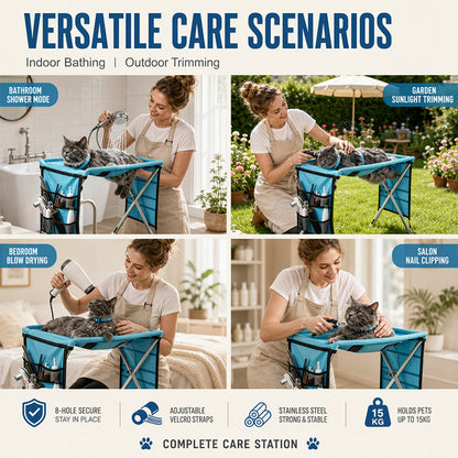 ⏳Ograniczona czasowo 50% zniżki⏰2-w-1 Składane Łóżko do Pielęgnacji Zwierząt🐱🐶🛋️