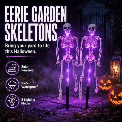 💀 Wielka wyprzedaż na Halloween 💞 Ponad 50 tys. sprzedanych sztuk!! 🎃 Solarne lampy ogrodowe w kształcie czaszek, świecące upiornym, zmiennym światłem 👻 Idealne do ogrodu, na ganek i ścieżkę! 🪦💡