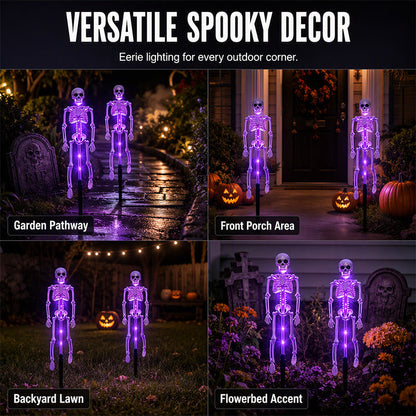 💀 Wielka wyprzedaż na Halloween 💞 Ponad 50 tys. sprzedanych sztuk!! 🎃 Solarne lampy ogrodowe w kształcie czaszek, świecące upiornym, zmiennym światłem 👻 Idealne do ogrodu, na ganek i ścieżkę! 🪦💡