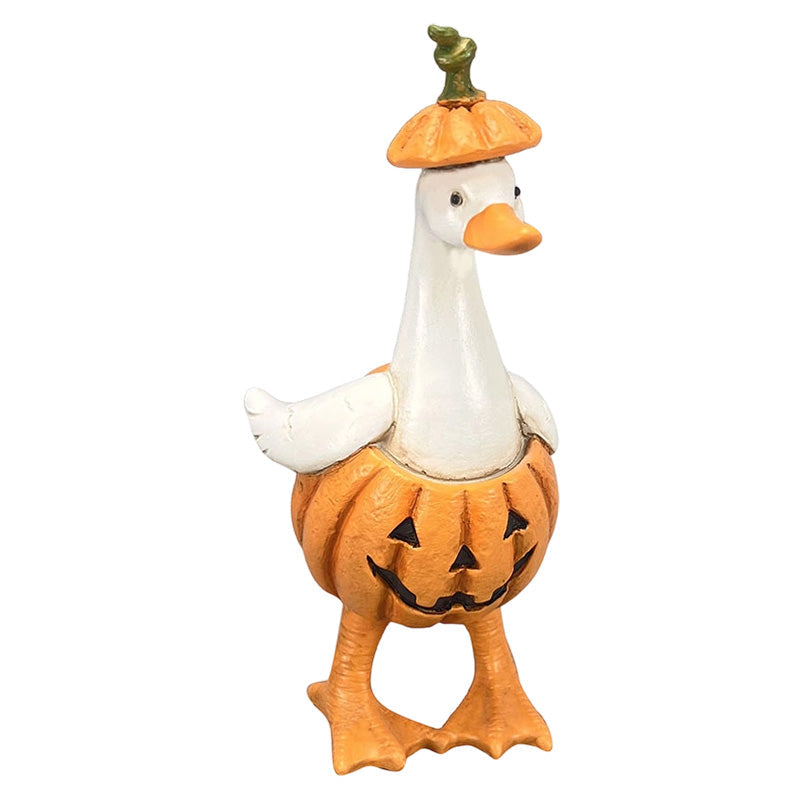 🎃🦇Zestaw upiornych kaczek – ręcznie malowane, 5 figurek, odporne na warunki atmosferyczne