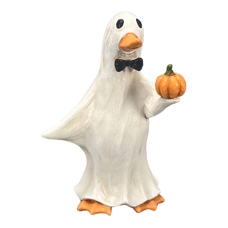 🎃🦇Zestaw upiornych kaczek – ręcznie malowane, 5 figurek, odporne na warunki atmosferyczne