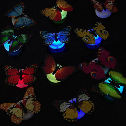 ⚡🦋 Kolorowa trójwymiarowa lampka nocna w kształcie motyla