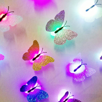⚡🦋 Kolorowa trójwymiarowa lampka nocna w kształcie motyla