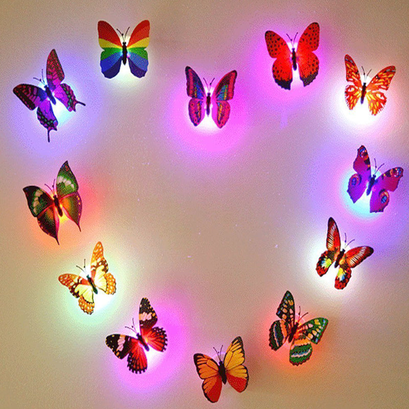 ⚡🦋 Kolorowa trójwymiarowa lampka nocna w kształcie motyla