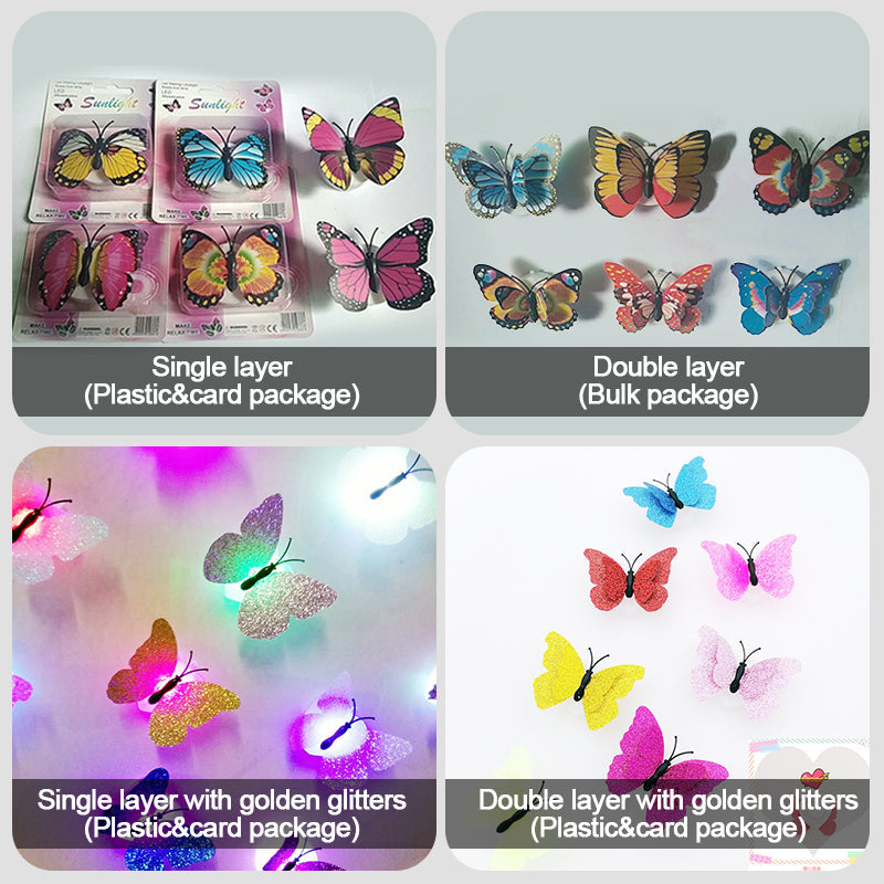⚡🦋 Kolorowa trójwymiarowa lampka nocna w kształcie motyla