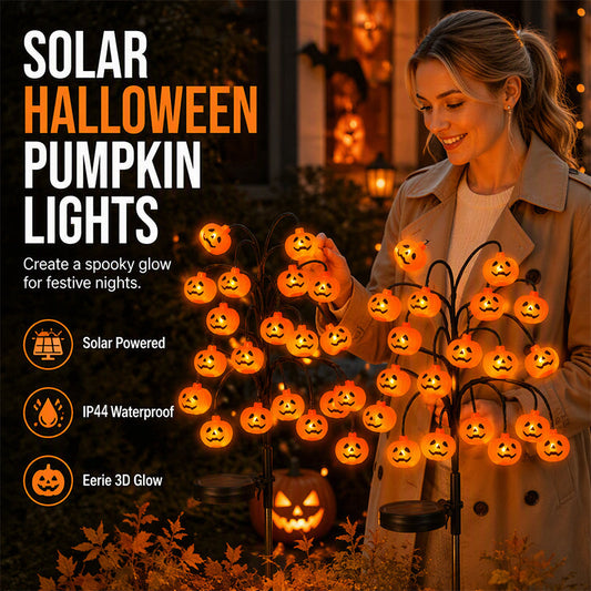 🎃🦇 50% ZNIŻKI!👻Wodoodporne lampki solarne w kształcie dyni na Halloween