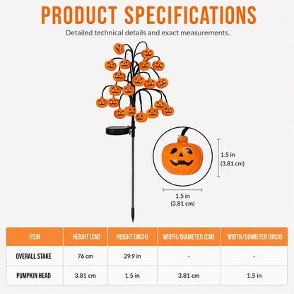 🎃🦇 50% ZNIŻKI!👻Wodoodporne lampki solarne w kształcie dyni na Halloween