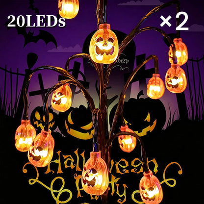 🎃🦇 50% ZNIŻKI!👻Wodoodporne lampki solarne w kształcie dyni na Halloween