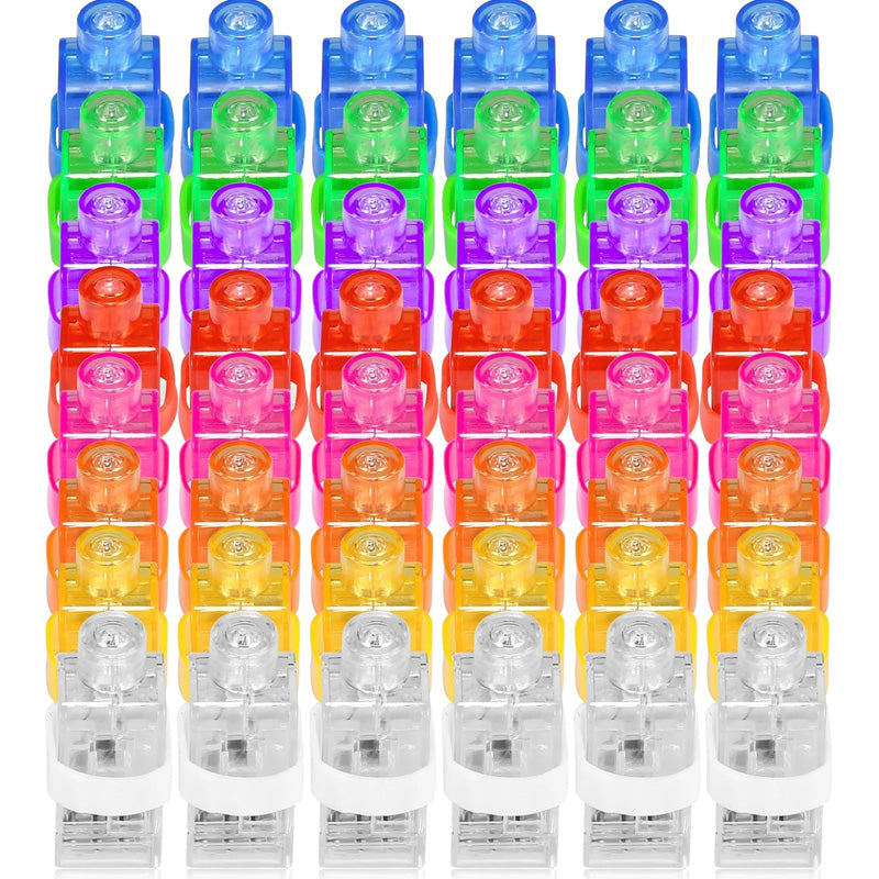 🔥Wielka wyprzedaż –50%🔥 Kolorowe mini-lampki LED na palec – świecące gadżety imprezowe z elastyczną opaską