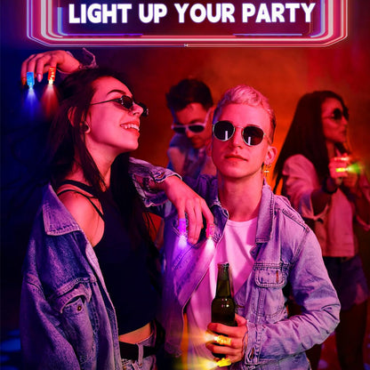 🔥Wielka wyprzedaż –50%🔥 Kolorowe mini-lampki LED na palec – świecące gadżety imprezowe z elastyczną opaską