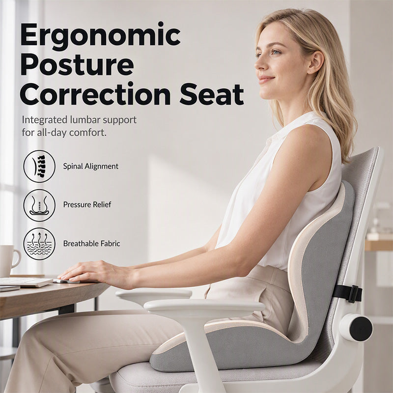🪑 Poduszka na krzesło z pianką memory – 50% ZNIŻKI! OFERTA LIMITOWANA!💪Z podparciem pleców, ergonomiczna i wygodna – idealna do biura, samochodu i domu.Łagodzi ból pleców i zmęczenie podczas długiego siedzenia.💺