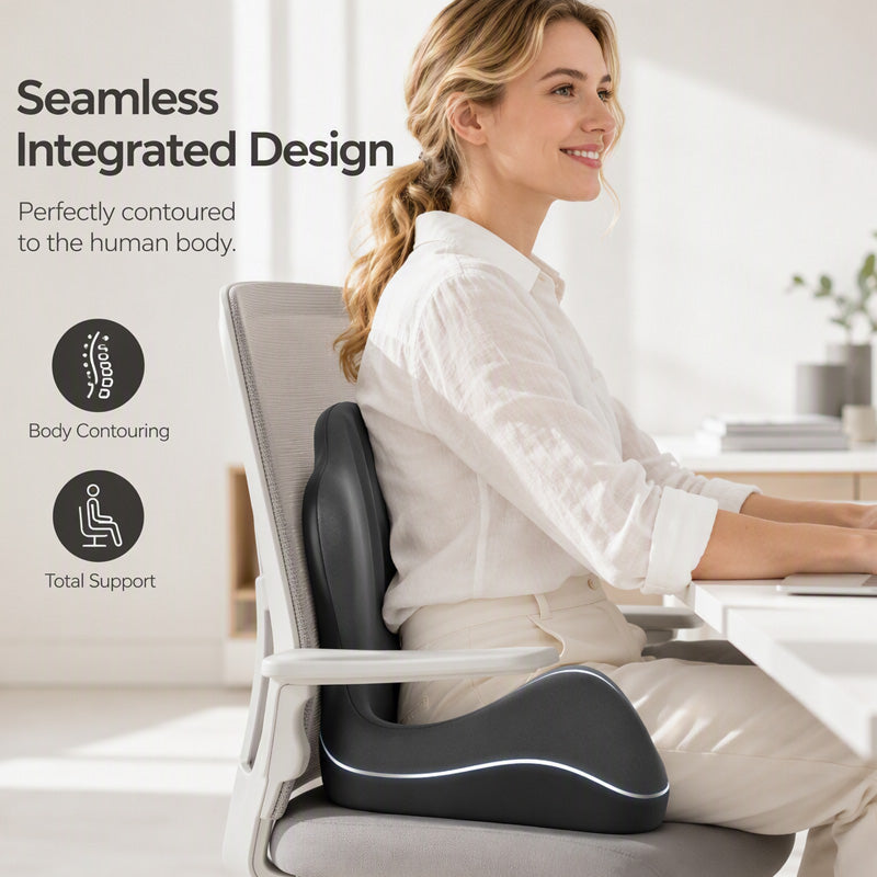 🪑 Poduszka na krzesło z pianką memory – 50% ZNIŻKI! OFERTA LIMITOWANA!💪Z podparciem pleców, ergonomiczna i wygodna – idealna do biura, samochodu i domu.Łagodzi ból pleców i zmęczenie podczas długiego siedzenia.💺