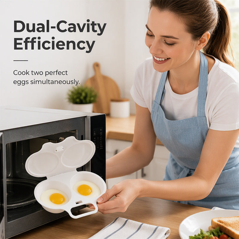 🍳 Foremka do jajek w mikrofalówce – 50% ZNIŻKI! KUP 1 → 1 GRATIS! OFERTA LIMITOWANA!🥚💨Z pokrywką i uchwytem – gotuje jajka na miękko i twardo w kilka minut. Twój poranek nigdy nie był prostszy! ✨