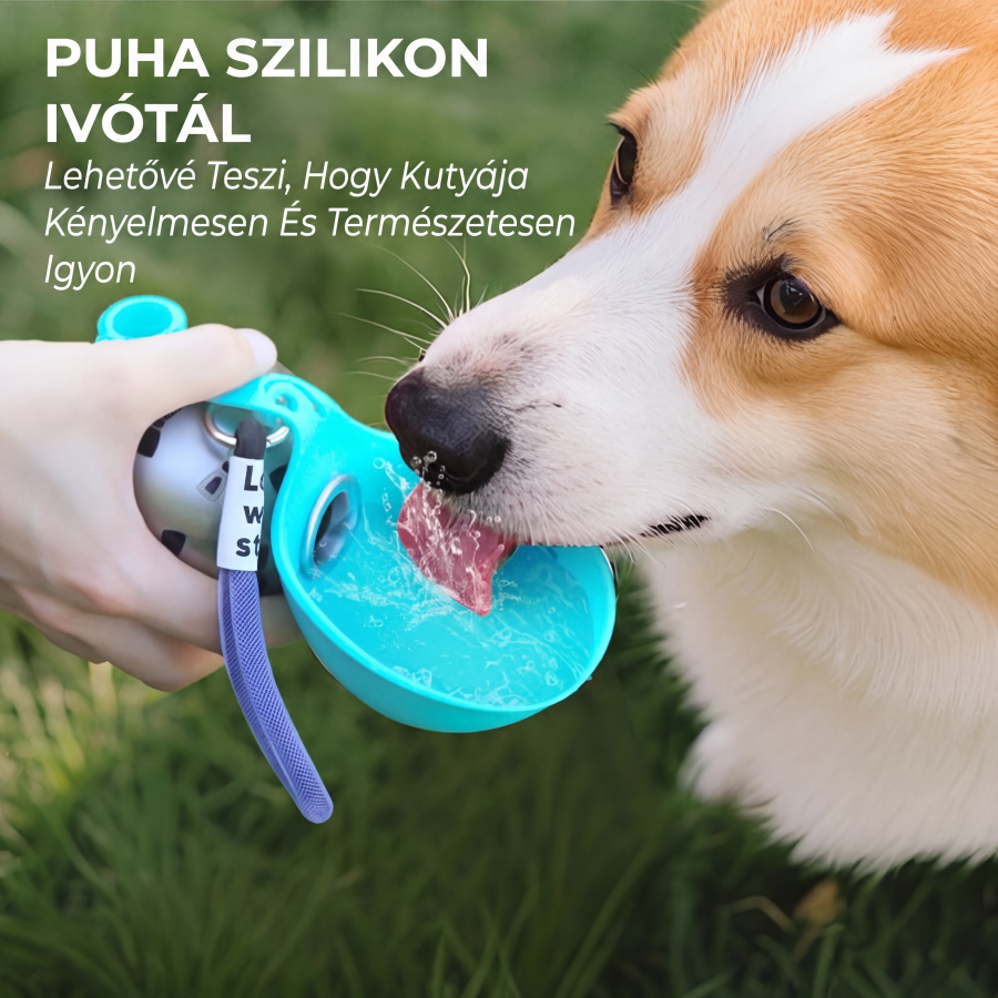 🐕💧 Przenośna butelka do pojenia psów „2 w 1” dla psów małych ras – szczelna i kompaktowa