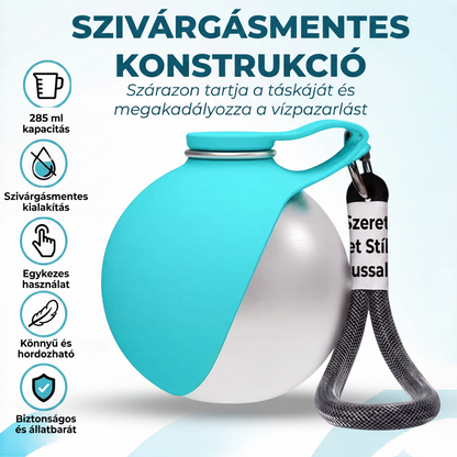 🐕💧 Przenośna butelka do pojenia psów „2 w 1” dla psów małych ras – szczelna i kompaktowa