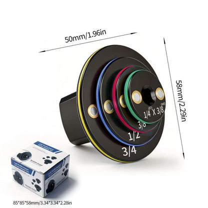 ⏰50% taniej⏰ Uniwersalny magnetyczny adapter z gwintem – pierścienie w różnych kolorach dla łatwej identyfikacji rozmiaru, wysokiej jakości aluminium – odporny na rdzę, kompaktowy – do grzechotek i elektronarzędzi! 🔋