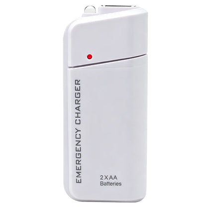 💥 Kup 1 i otrzymaj 1 gratis + 50% ZNIŻKI! 🥳 Przenośny awaryjny power bank do telefonu zasilany bateriami AA z latarką LED 🔋🔦💡