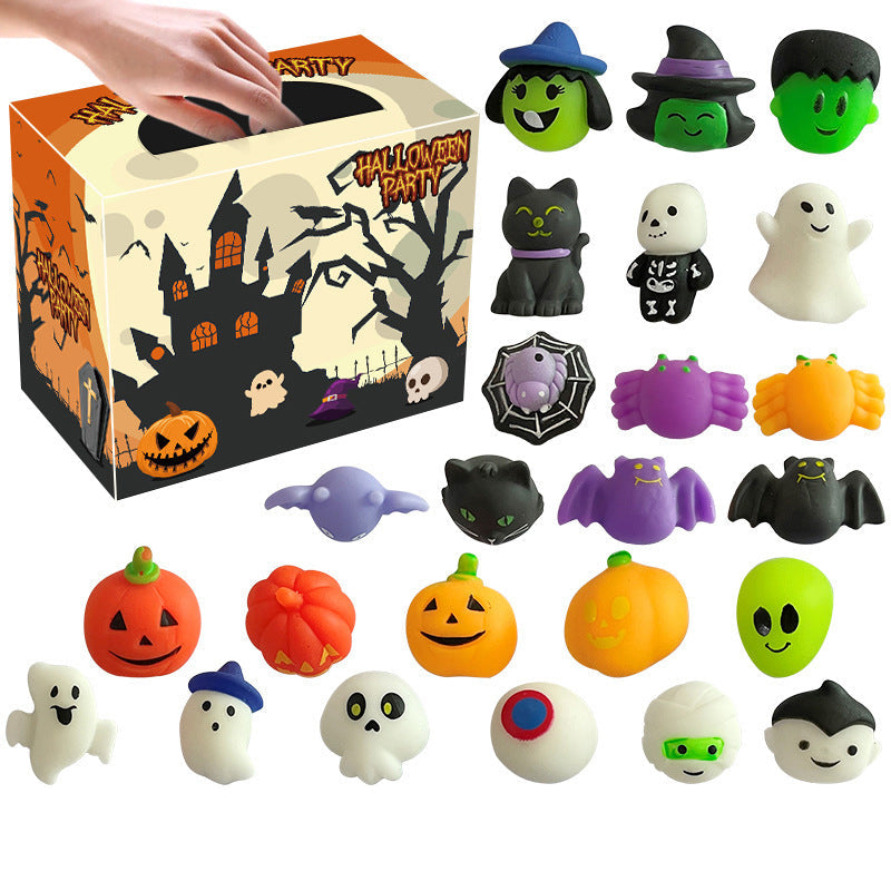 🎃 50% ZNIŻKI TERAZ! 🧸 Miękkie, ściskane zabawki squishy w halloweenowym motywie – idealne na upominki imprezowe, do klasy i na zbieranie cukierków 👻