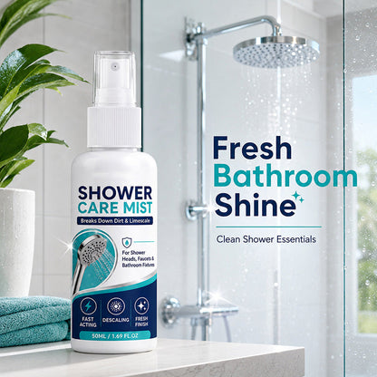 🚿✨Spray do szybkiego usuwania kamienia pod prysznicem – rozpuszcza uporczywe osady mineralne i ślady po twardej wodzie. Przywraca przepływ wody i blask – wystarczy spryskać i przetrzeć! 🧼💪
