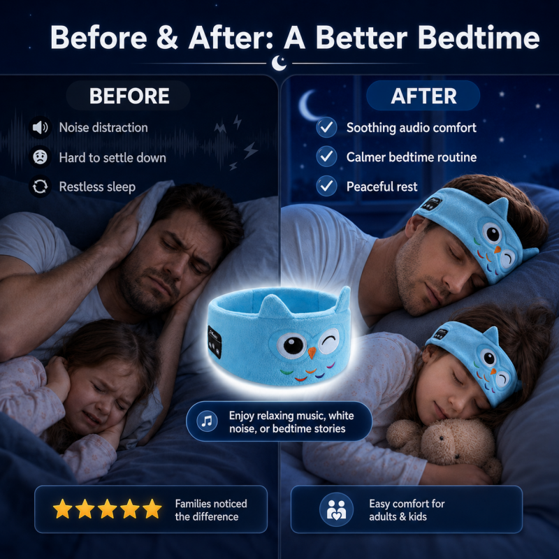 Bezprzewodowa opaska Bluetooth do spania dla dzieci