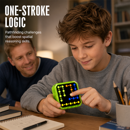 Twoje dziecko spędza zbyt dużo czasu przed smartfonem? – 3w1 logiczna gra z diodami LED – wypróbuj interaktywną zabawkę edukacyjną bez ekranu. Na pobranie! 📱
