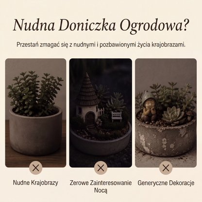 🏠 Świecąca retro lampa ogrodowa na paliku w kształcie lampionu