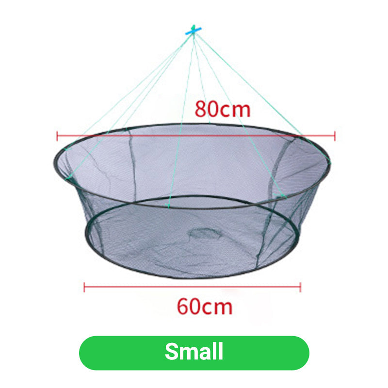 Portable Foldable Hand Casting Fishing Net with RopePrzenośna, składana sieć wędkarska typu rzutka z linką