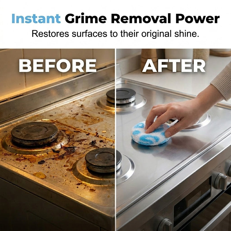 ⏳🔥LIMITED-TIME 50% OFF! ⏰Spherical Kitchen Scrubber for Tough Everyday Messes