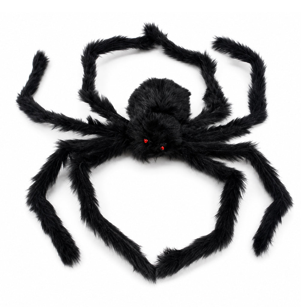 Gigantyczny pająk do dekoracji zewnętrznych na Halloween