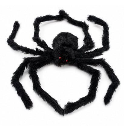 Gigantyczny pająk do dekoracji zewnętrznych na Halloween