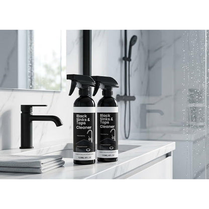 🚿 Spray do usuwania kamienia z czarnych zlewozmywaków, baterii i armatury
