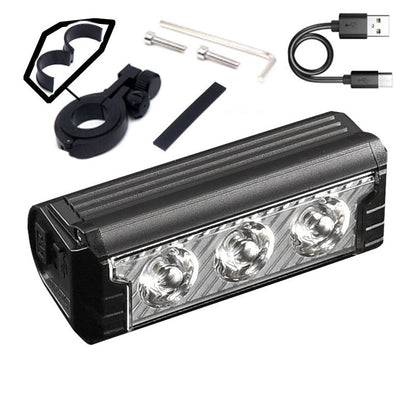 🚴Teraz 50% taniej! Ładowana przez USB lampka rowerowa 2000 lm z podwójną wiązką światła – wodoodporna, jasna lampa przednia z regulacją skupienia, idealna do jazdy nocnej i kolarstwa górskiego.
