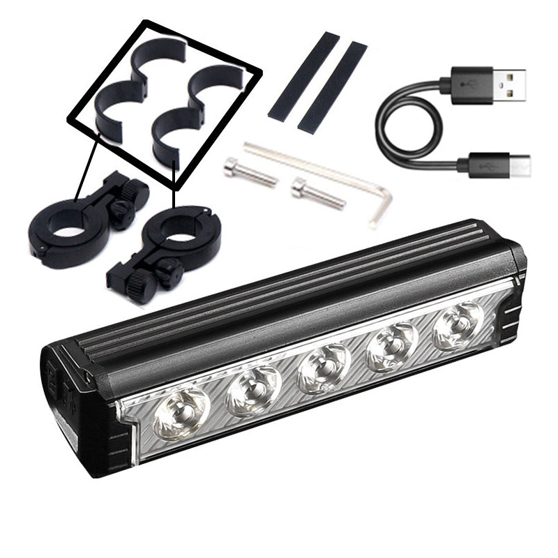 🚴Teraz 50% taniej! Ładowana przez USB lampka rowerowa 2000 lm z podwójną wiązką światła – wodoodporna, jasna lampa przednia z regulacją skupienia, idealna do jazdy nocnej i kolarstwa górskiego.