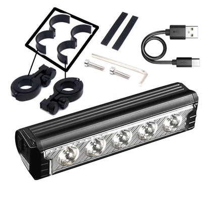 🚴Teraz 50% taniej! Ładowana przez USB lampka rowerowa 2000 lm z podwójną wiązką światła – wodoodporna, jasna lampa przednia z regulacją skupienia, idealna do jazdy nocnej i kolarstwa górskiego.