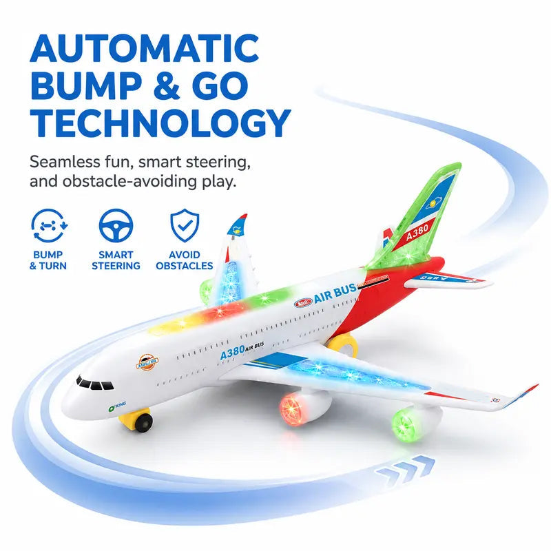 🚀Dzieci się nudzą w domu?🔥Wielka wyprzedaż świąteczna – oszczędź 50%｜Interaktywny elektryczny model samolotu dla maluchów ✨✈️