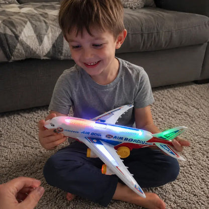 🚀Dzieci się nudzą w domu?🔥Wielka wyprzedaż świąteczna – oszczędź 50%｜Interaktywny elektryczny model samolotu dla maluchów ✨✈️