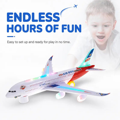 🚀Dzieci się nudzą w domu?🔥Wielka wyprzedaż świąteczna – oszczędź 50%｜Interaktywny elektryczny model samolotu dla maluchów ✨✈️